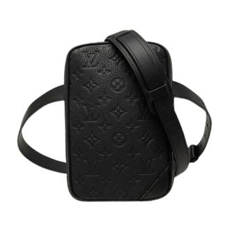 Louis Vuitton Pre-owned Utility Side Bag Monogram Taurillon Shoulder Bag - Heren - Pre-owned - Zwart - Maat: ONE Size Leer