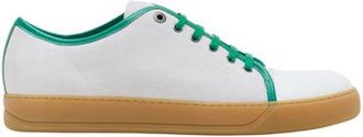 Lanvin DBB1 Leather And Suede Sneakers in Green at Nordstrom, Size 11