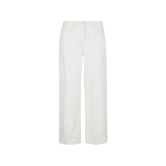 Brunello Cucinelli Brunello Cucinelli, Wide Trousers, female, White, Size: 2XS Wide Trousers