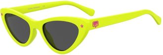 Chiara Ferragni Zonnebril - Dames - Zonnebrillen - Geel - 53 MM - Accessoires