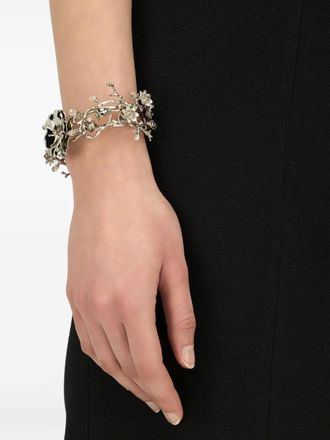 Blumarine Armband met bloemapplicatie - Grijs