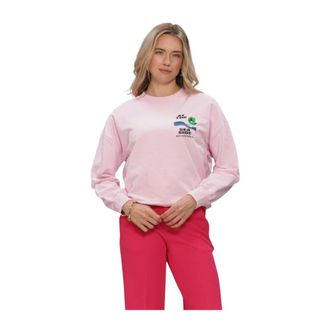 Pom Amsterdam Hoodies & sweatvesten, Dames, Roze, XS, Katoen, Sweater At The Seaside