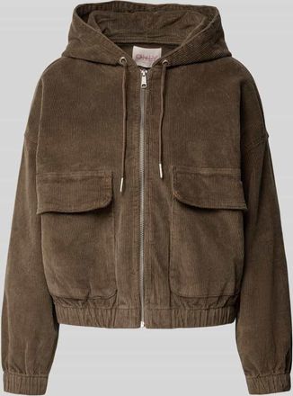 Only Loose Fit Bomberjacke aus Baumwoll-Mix Modell KENZIE in Mittelbraun, Größe XL