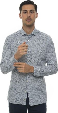 LUIGI BORRELLI NAPOLI Casual Shirt - Heren - Casual Overhemden - Veelkleurig - XL - Katoen - Overhemden