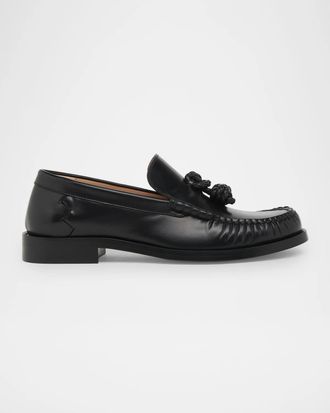 Bottega Veneta Ugo Coaxial Knot Leather Loafers