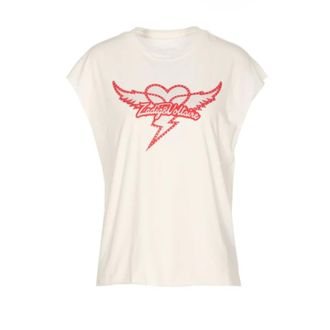 Zadig&Voltaire T-Shirts, female, Beige, Size: XS Judo