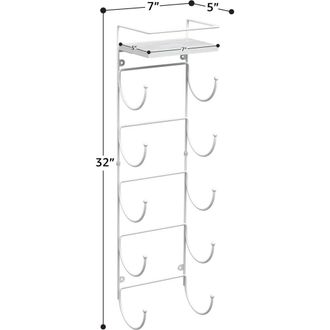 Sorbus Wall Mounted Organizing Rack in White at Nordstrom Rack