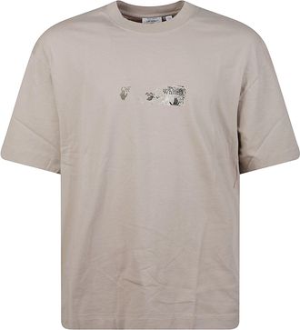 Off-white Spices Arrow Relaxed Cotton T-Shirt