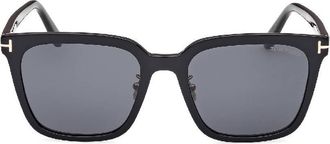Tom Ford Smoke Square Unisex Sunglasses FT1132-K 01A 56