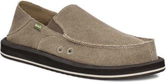 Sanuk Donny Canvas Slip-On in Brown at Nordstrom, Size 13