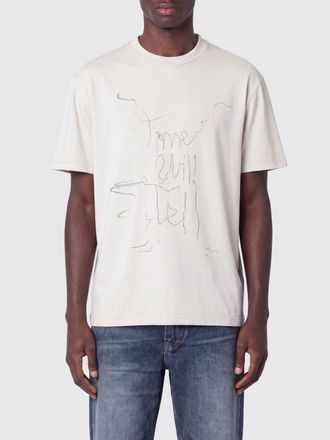 Our Legacy T-shirt in cotone biologico con stampa astratta e spalle scese