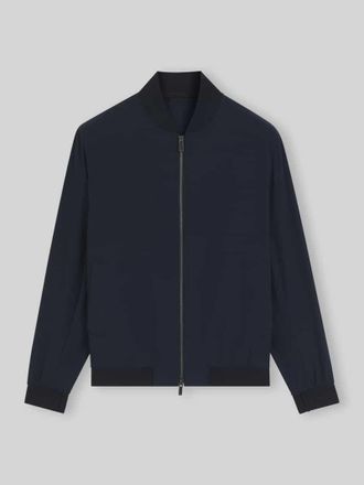 HUGO BOSS Slim Fit Blouson mit Zweiwege-Rei&szlig;verschluss Modell P-HANRY-BMB-WG-263F in Marine, Gr&ouml;&szlig;e 46