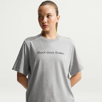 Nike Womens Caitlin Clark Basketball T-Shirt in Grey | JA4020-063
