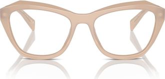 Prada 54mm Butterfly Optical Glasses in White at Nordstrom