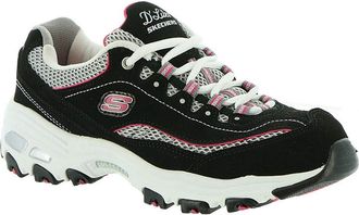 Skechers Womens Dlites biggest Fan Fashion Sneaker, Black Bkwp, 4.5 UK X-Wide