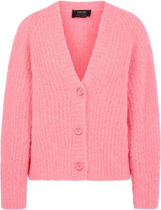 Marc Cain Gebreide Cardigan uit Duitsland - Dames - Truien - Roze - Maat: XL Wol