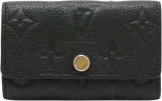 Louis Vuitton Pre-owned Monogram Empreinte Key Case - Dames - Vintage Accessoires - Zwart - ONE Size - Leer - Vintage
