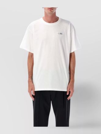 Maison Margiela cotton logo-patch short-sleeve t-shirt