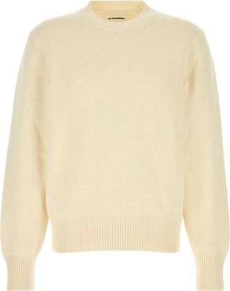 Jil Sander Trui met ronde hals - Beige