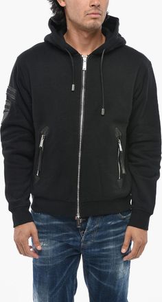 Dsquared2 DUCATI Felpa Hoodie in Cotone Logo Logo Patch Tono su Tono Dsquared2
