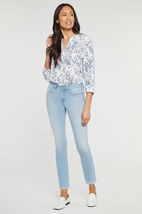 NYDJ Alina Strakke Jeans Lichtblauw Premium Denim