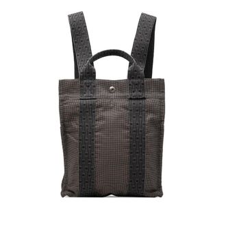 Herm&egrave;s Pre-owned Hermes Canvas Herline Backpack PM Unisex 4AZY4V1XHXDBKLS3