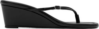 St.Agni Sandali Petit Belt con zeppa - Nero