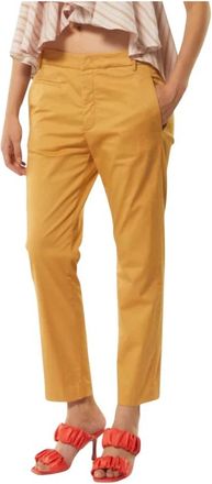 Dondup Ariel Broek - Dames - Straight fit broeken - Oranje - S - Broeken