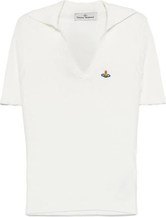 Vivienne Westwood Poloshirt met borduurwerk - Wit