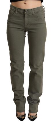 Ermanno Scervino Low Waist Cotton Skinny blue Trouser Womens Jeans