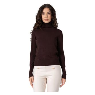 Kocca Turtlenecks, female, Brown, Size: XL Sweater Banapangax
