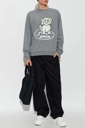 Moncler 7 MONCLER X FRAGMENT HIROSHI FUJIWARA Crewneck Sweatshirt, Mens, Grey