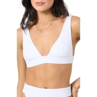 O'Neill Shorebreak Rib Cancun Bikini Top in White at Nordstrom, Size Small