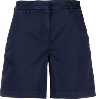 Jacob Cohen straight-leg chino shorts - women - Cotton/Elastane - 38 - Blue