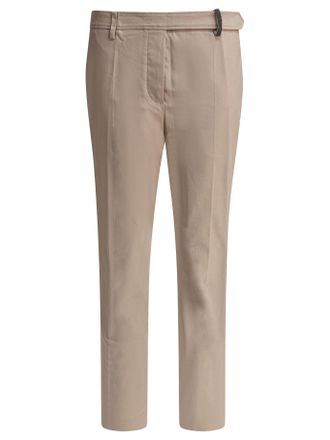 Brunello Cucinelli Katoenen Beige Broek