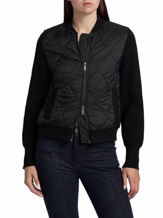 Ramy Brook Miranda Combo Puffer Jacket In Black