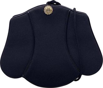 Saint Laurent Black Cotton Shoulder Bag (Authentic Pre-Loved)