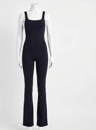 Spanx shape Booty Boost Flare Jumpsuit In Very Black