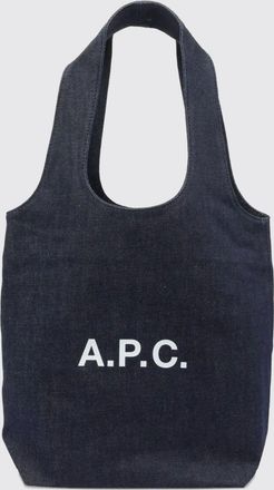 A.P.C. Borsa Ninon Small Tote A. P.C. in denim di cotone
