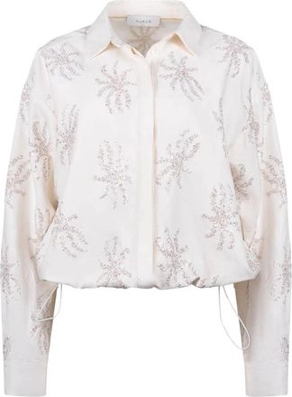 Nukus Aster Blouse Paillet - Dames - Blouses - Beige - S - Polyester - Overhemden