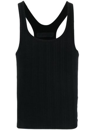 LGN Louis Gabriel Nouchi Geribbelde tanktop - Zwart