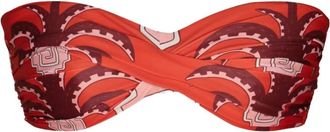 Johanna Ortiz Top bikini con stampa - Rosso