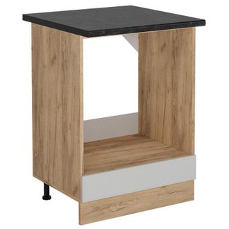 Vicco Armario Para Horno Empotrado R-line, Blanco Casa De Campo, 60 Cm, Et Antracita Vicco