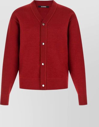 Jacquemus double v-neck cardigan long sleeves