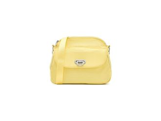 Baggallini Coastal Flip Lock Crossbody Cross Body Womens Handbags Butter Yellow, Nylon