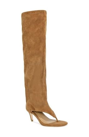 Azalea Wang Chandi Cuff Sandal in Tan at Nordstrom, Size 6.5