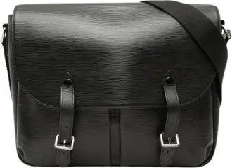 Louis Vuitton Vintage, unisex, Zwart, ONE Size, Leer, Pre-owned Messenger Bag