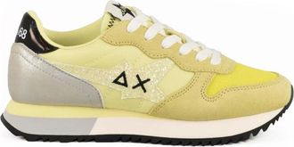 Sun 68 Casual Sneakers van leer en polyester - Dames - Sneakers - Geel - 38 EU - Leer - Schoenen