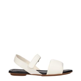 Hogan Mujers Sandalias Piel Beige/Yogurt
