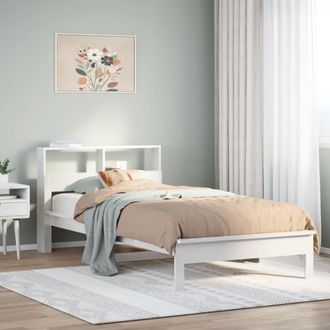vidaXL Vidaxl - Letto Libreria Senza Materasso Bianco 100x200 Cm Legno Di Pino